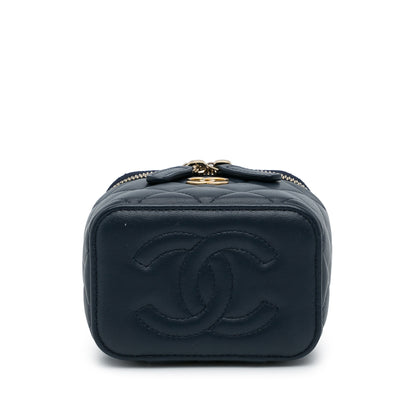 Chanel Small Lambskin Top Handle Vanity Bag