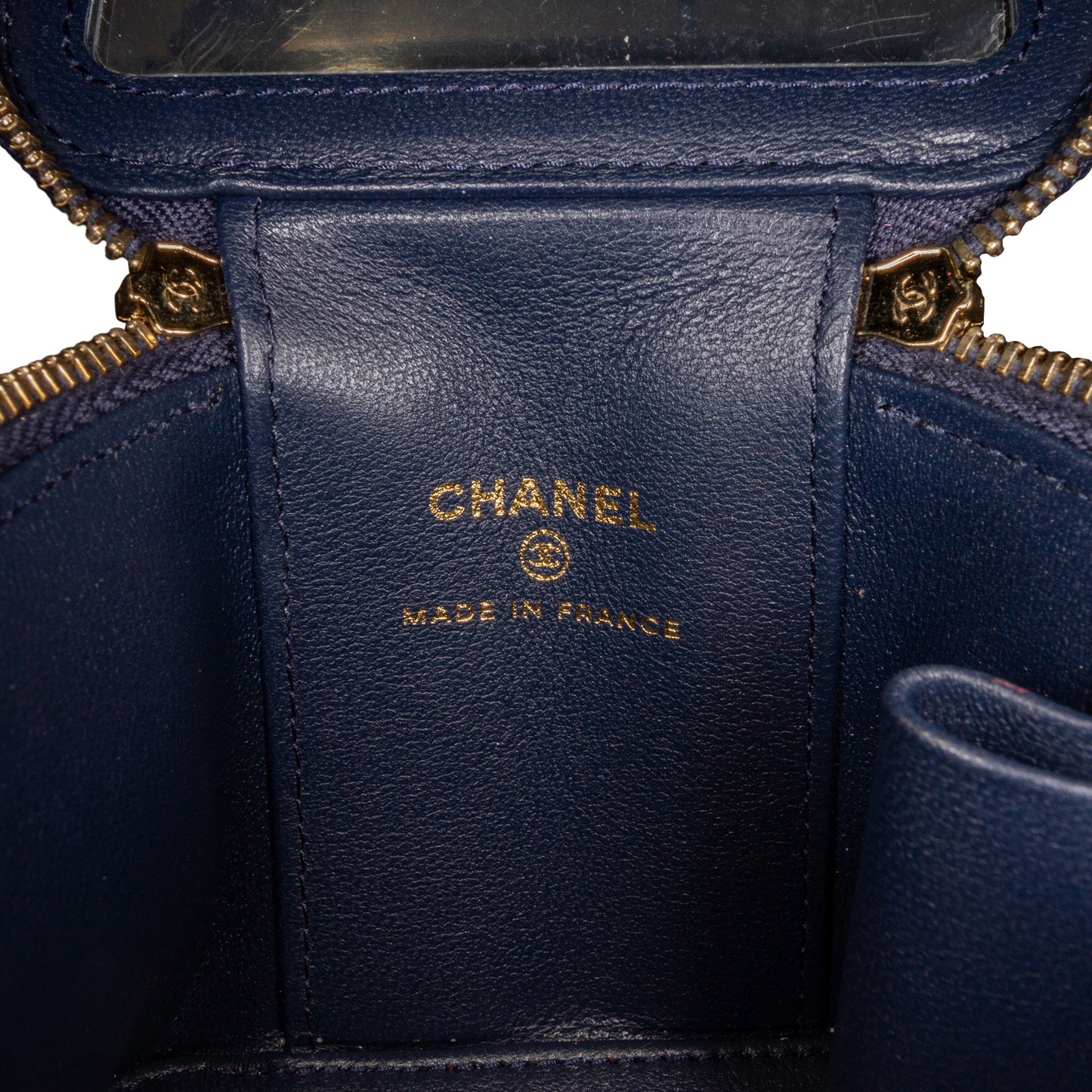 Chanel Small Lambskin Top Handle Vanity Bag