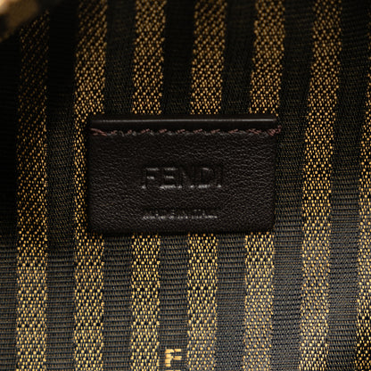 Fendi Calfskin Selleria Triangle Shoulder Bag