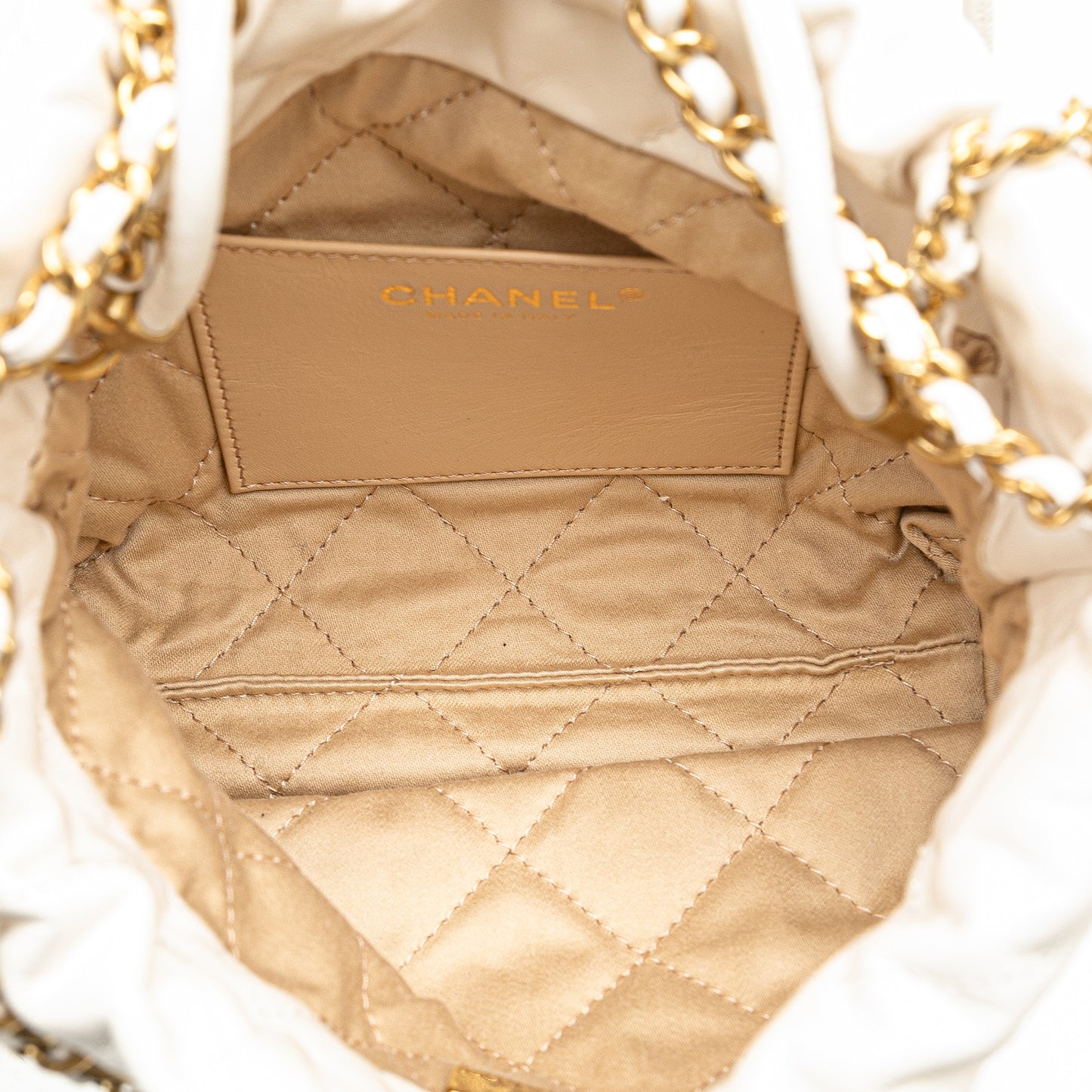 Chanel Mini Shiny Calfskin 22 Hobo