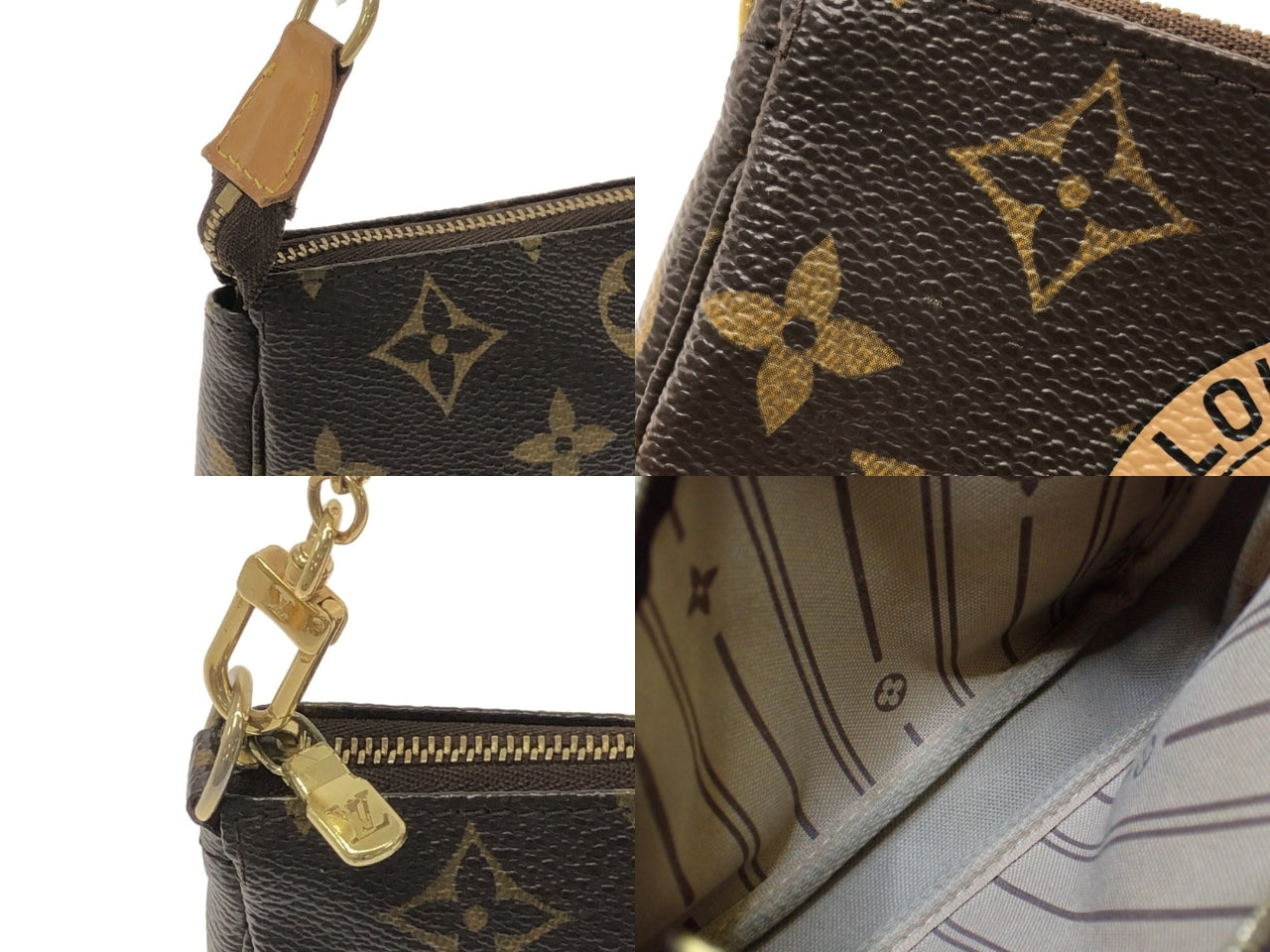 Vintage Louis Vuitton 2007 Monogram Trunks and Bags Mini Pochette Accessoires