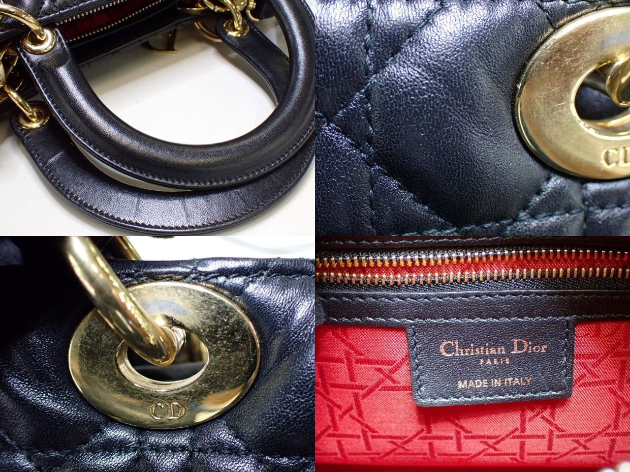 Vintage Christian Dior Medium Lady Dior Bag